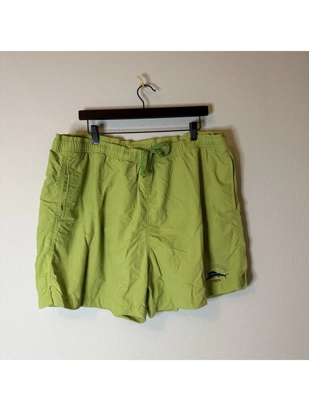 Tommy Bahama Relax Men’s XL Green Swim Trunks Board Shorts Marlin Drawstring